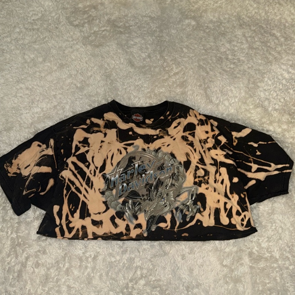 Cropped Harley Davidson tee